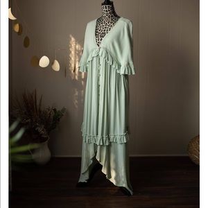 Paradiso Free People Maxi Dress in Jade